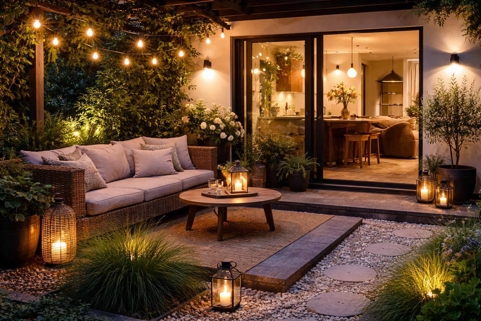 Oświetlenie domu i tarasu: jak dobrać światło do stref i nastroju